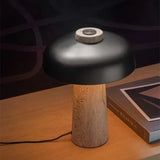 Nordic Paddenstoel Vloerlamp Travertijn Steen – Wabi Sabi Design