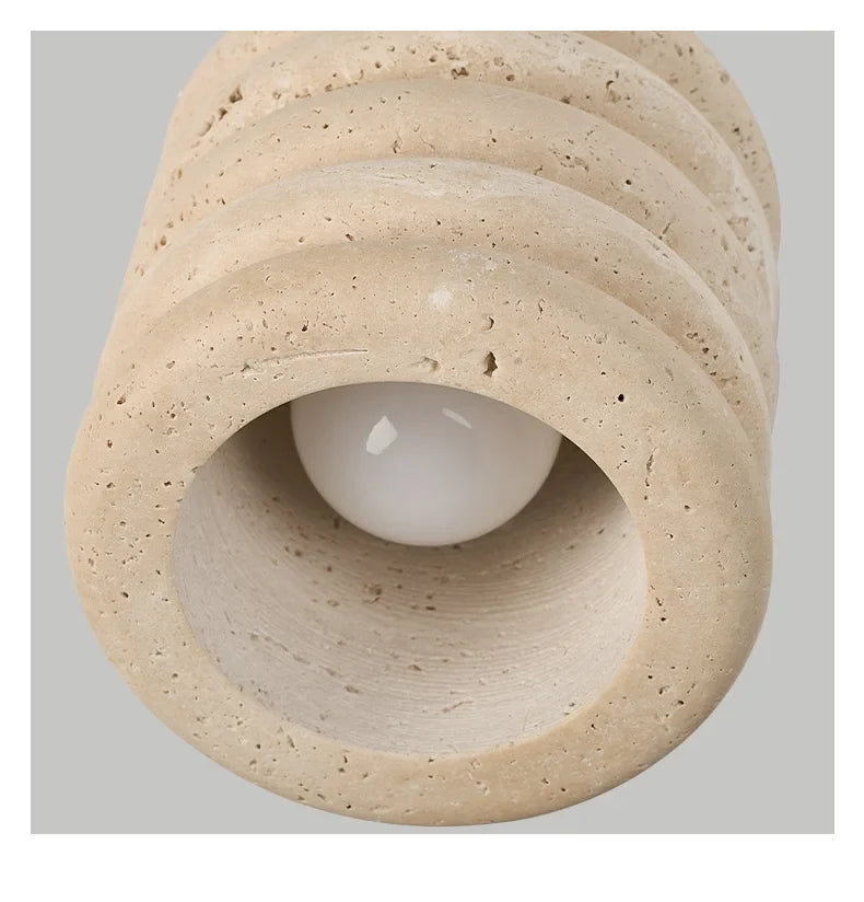 Wabi Sabi Travertin Plafondlamp