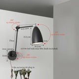 Nordic LED Wandlamp met Lange Arm – Minimalistische Bedlamp Loft
