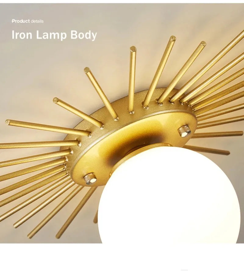 Gouden Plafondlamp – Lotusblad Design LED G9 Ø25/35cm