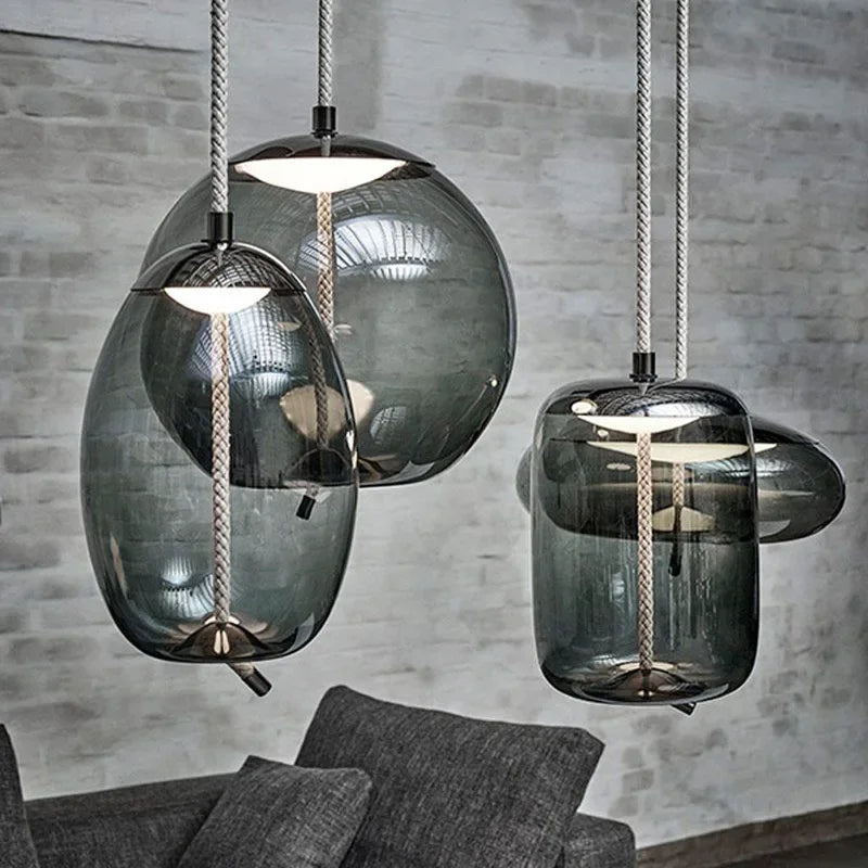 Moderne LED glazen hanglamp – kroonluchter voor woonkamer & keuken