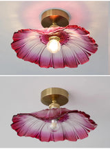 Vintage Bloem Hanglamp Glas E27 Voor Woonkamer, Slaapkamer & Bedside