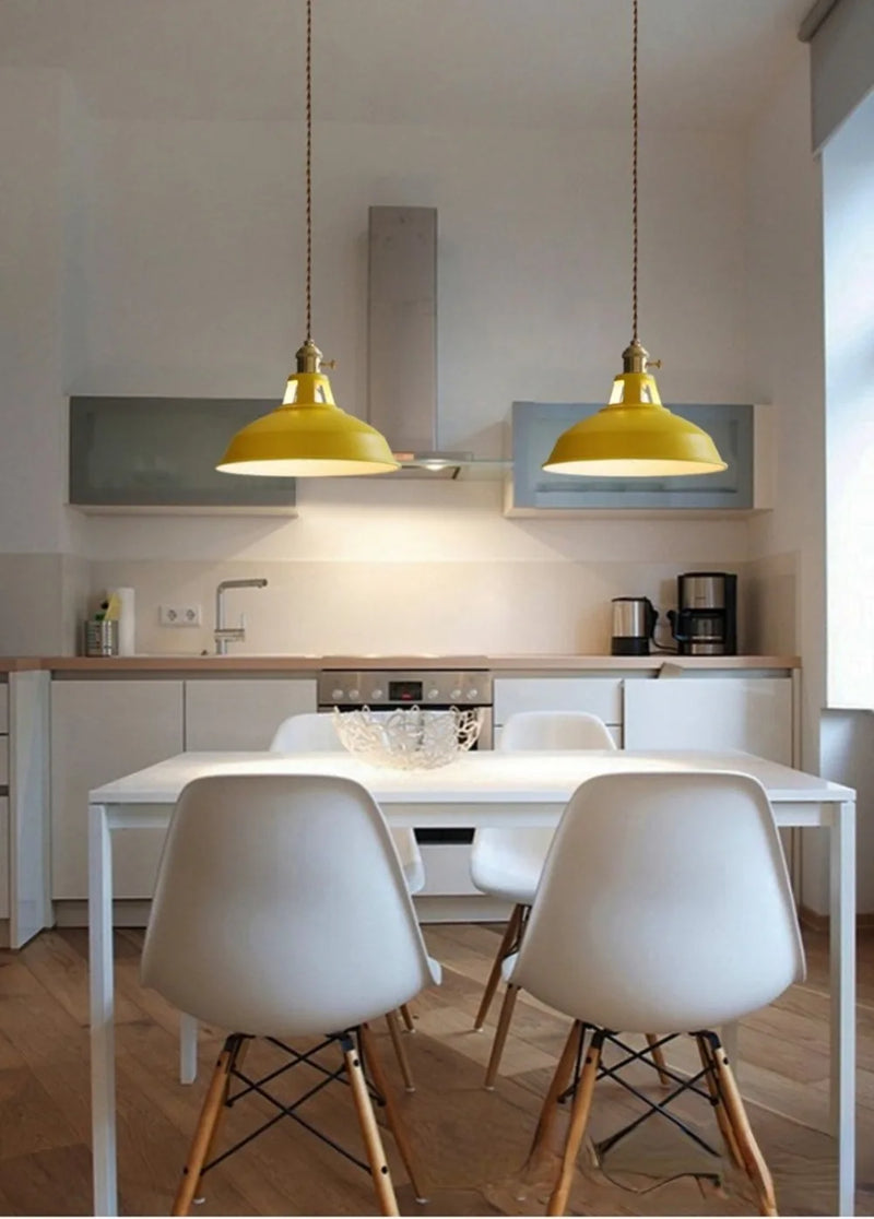 Retro Industrieel Hanglamp E27 Kleurig Voor Keuken, Restaurant & Woonkamer