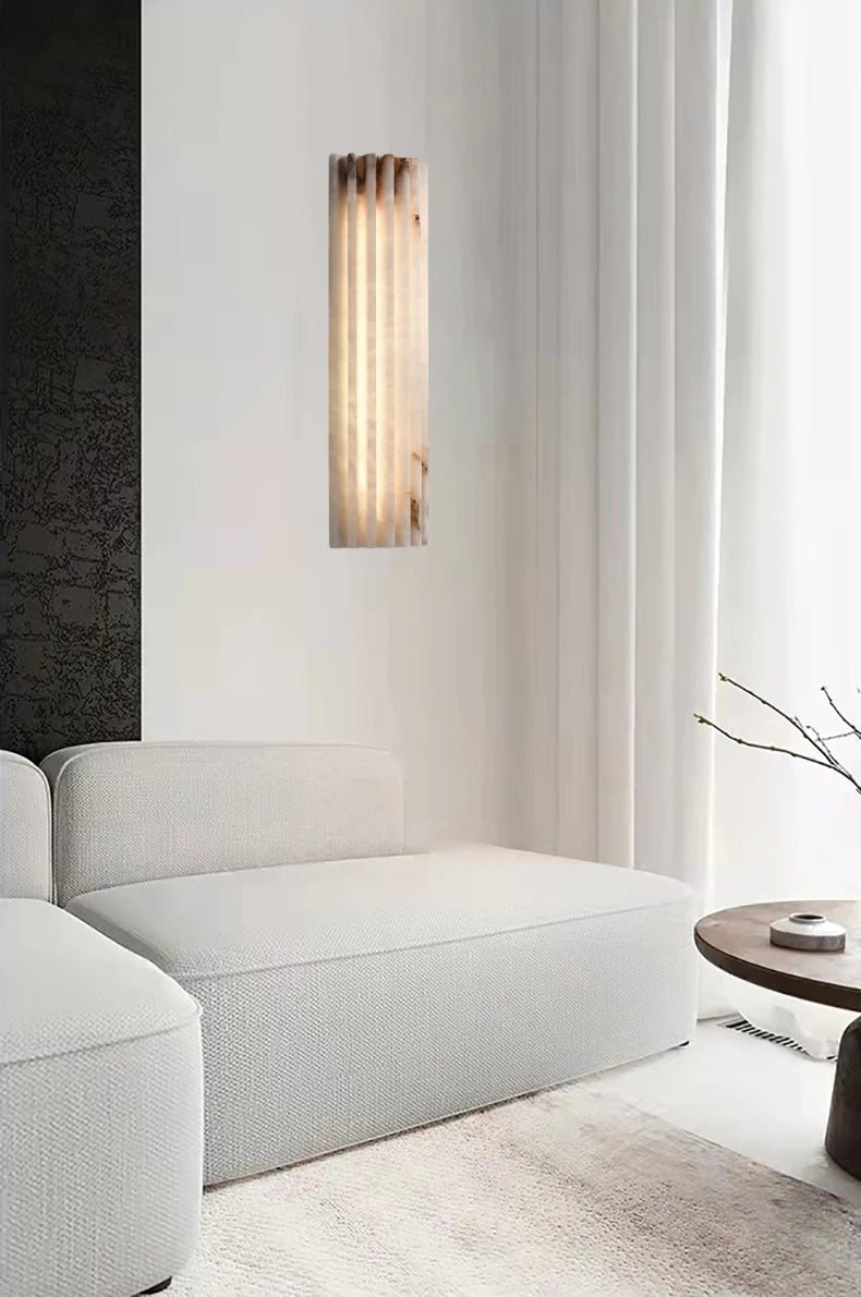 Marmeren Wandlamp – Luxe LED Art Deco Slaapkamer & Badkamer