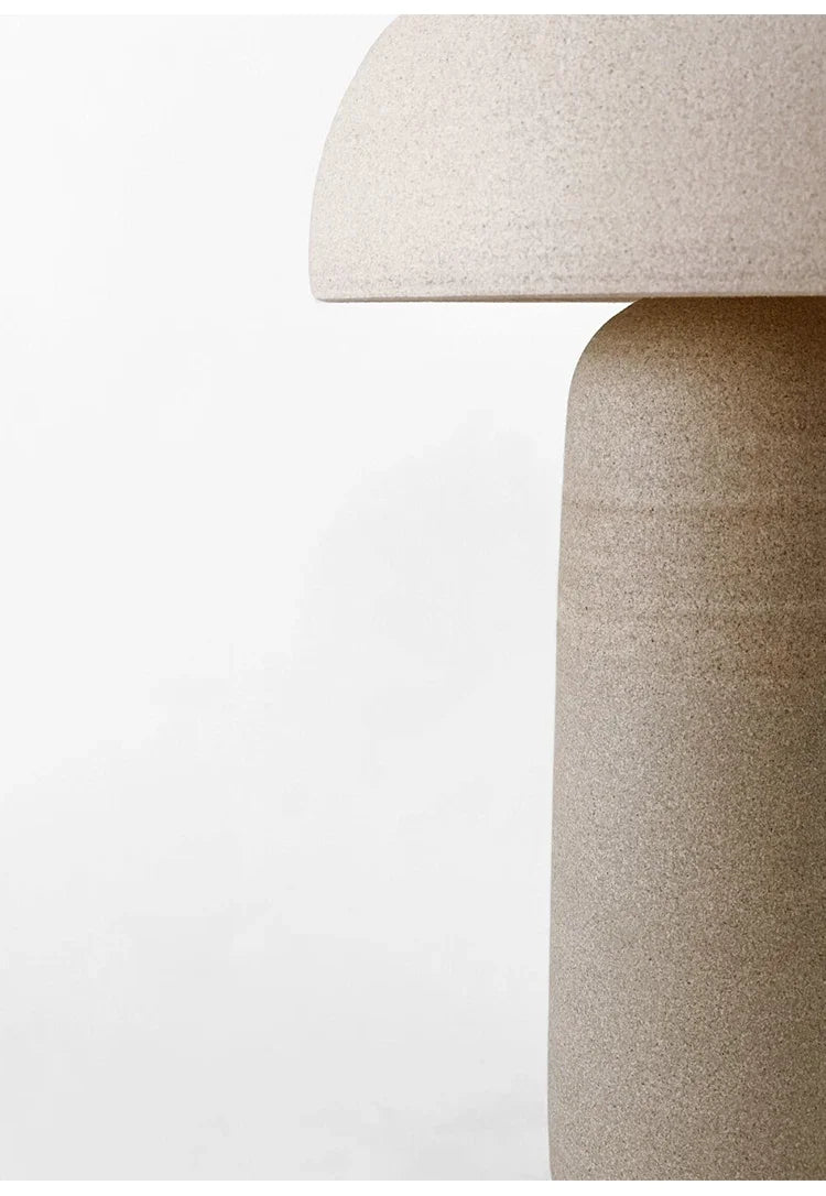 Wabi-Sabi Tafellamp – Japanse Keramiek Potvorm G9 LED Designlamp