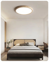 Wabi-Sabi Plafondlamp – Gele Natuursteen Ø Rond LED 15–30m²