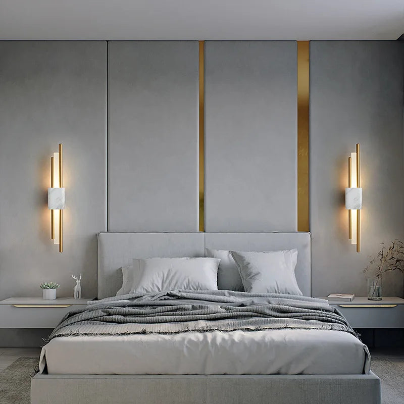 Modern Luxe Marmeren LED Wandlamp