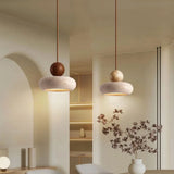 Travertin LED Hanglamp – Japanse Stijl Steen Pendant Light
