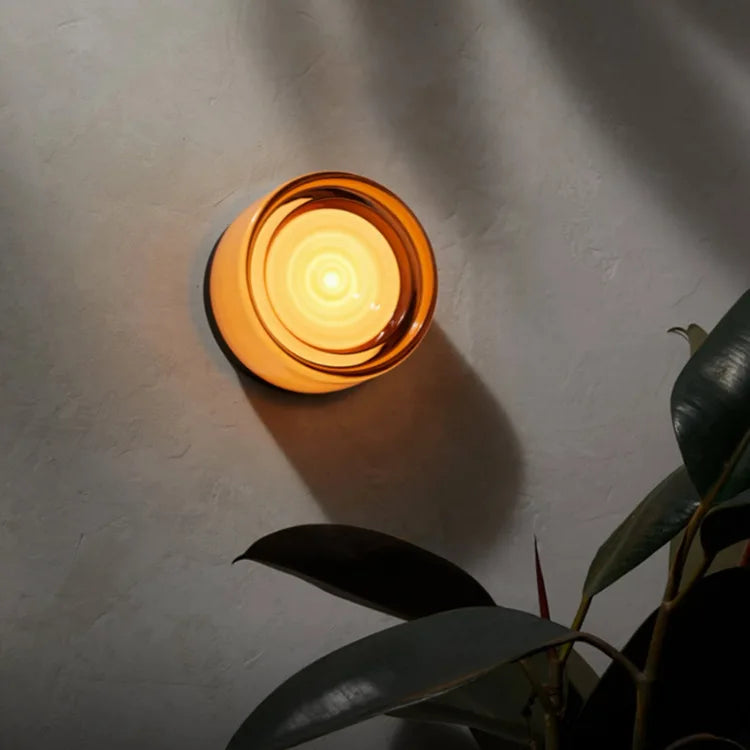 Nordic LED Wandlamp Amber Acryl – Moderne Slaapkamer & Woonkamer