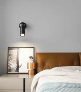 Koperen LED Wandlamp – Moderne Bedlamp, Draaibaar, Goud/Zwart