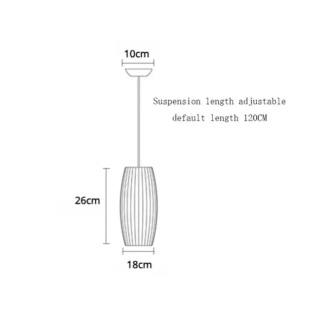 LED Hanglamp Zijde Wit Voor Woonkamer & Hotel
