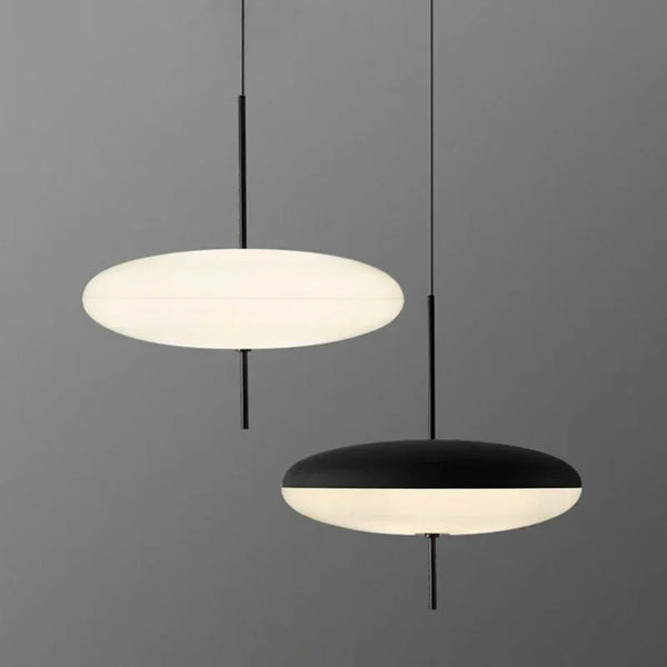 Nordic LED Hanglamp – Vliegende Schotel Design – Zwart/Wit – E27