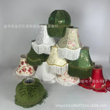 Handgemaakte Stoffen Lampenkap met Kwast – Vintage & Europees Design