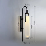 Moderne LED Wandlamp – Glas & Metaal Slaapkamer/Woonkamer Goud/Zwart