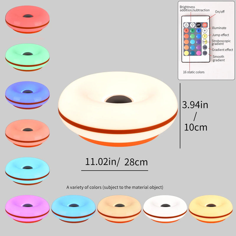 Bauhaus Tafellamp LED USB – Bedlamp Donut Design Nachtlamp