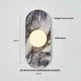 Wabi-Sabi Wandlamp – Bulgari Luxe Steen LED Waterproof Buitenlamp