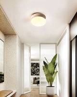 Wabi-Sabi Plafondlamp – Travertin Steen LED Ø12cm/Ø15cm