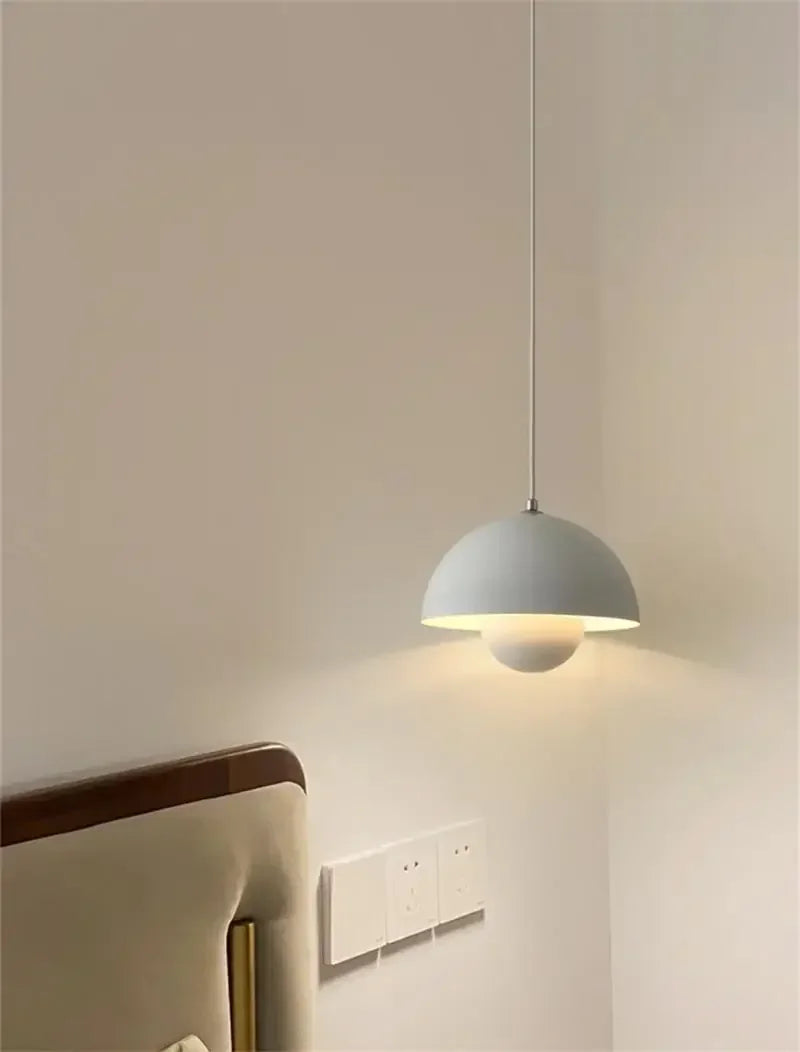 Moderne Nordic Bloemknop Hanglamp – Metaal, LED, E27, Meerdere Kleuren