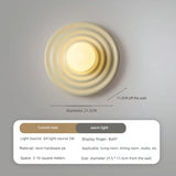 Retro LED Wandlamp Kleurrijk Rond