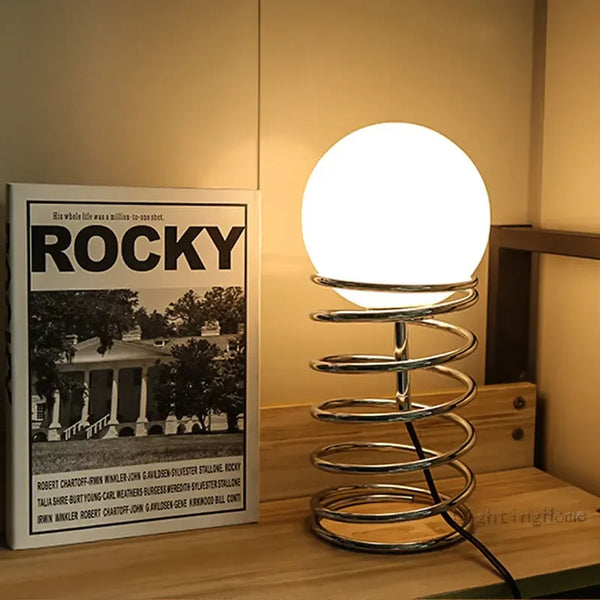 Bauhaus Tafellamp – Vintage Nordic Design Glazen Bedlamp LED