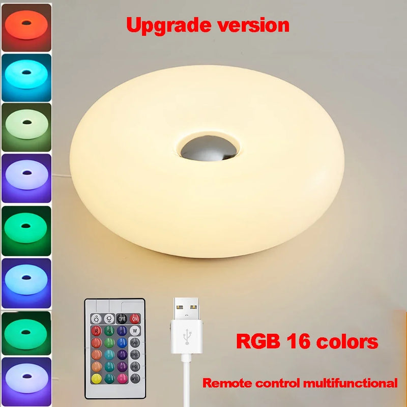 Bauhaus Tafellamp LED USB – Bedlamp Donut Design Nachtlamp