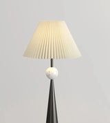 Wabi-Sabi Vloerlamp – Minimalistisch Japans Design met Stoffen Kap