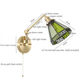 Nordic LED Wandlamp Glas – Verstelbaar, Trekschakelaar, Sfeerverlichting