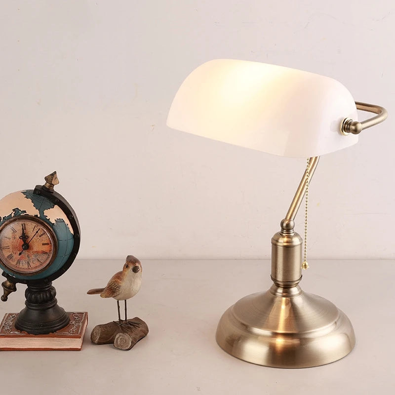 Mid-Century Bankers Tafellamp E27 LED Voor Studie & Kantoor