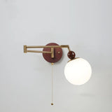 Wandlamp Nordic Wit Pompoen – LED, E27, Draaibare Arm, Moderne Stijl