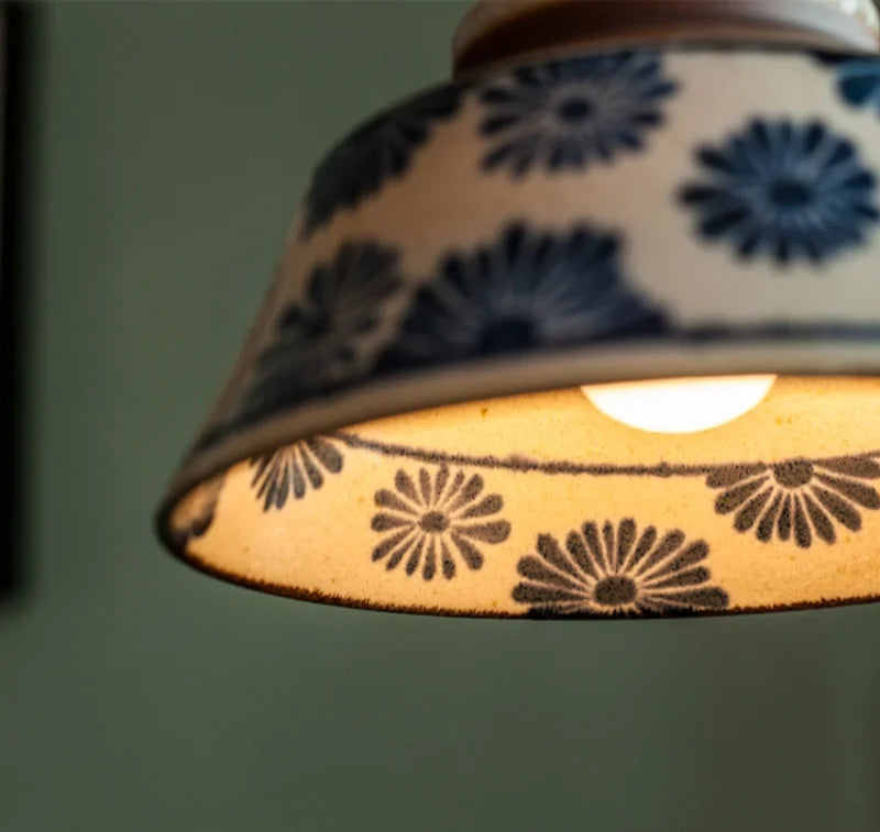 LED Hanglamp Bloem Keramiek – Vintage Voor Woonkamer & Restaurant