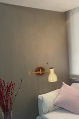 Nordic LED Wandlamp Ivory – Moderne Wandlamp met Trekschakelaar