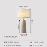 Moderne Gele Marmeren Tafellamp – Wabi Sabi Design voor Woonkamer
