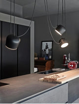 Nordic Hanglamp Drum E27 Aluminium Zwart