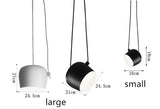 Nordic Hanglamp Drum E27 Aluminium Zwart