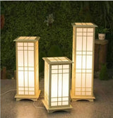 Japanse Houten Vloerlamp – LED Staande Lamp E27 3 Maten