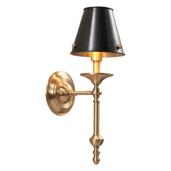Vintage Wandlamp  E27 Zwart/Wit Voor Slaapkamer & Woonkamer