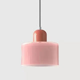 Vintage Kleine Hanglamp Glas-in-Lood – Roze/Oranje/Groen/Wit – E27