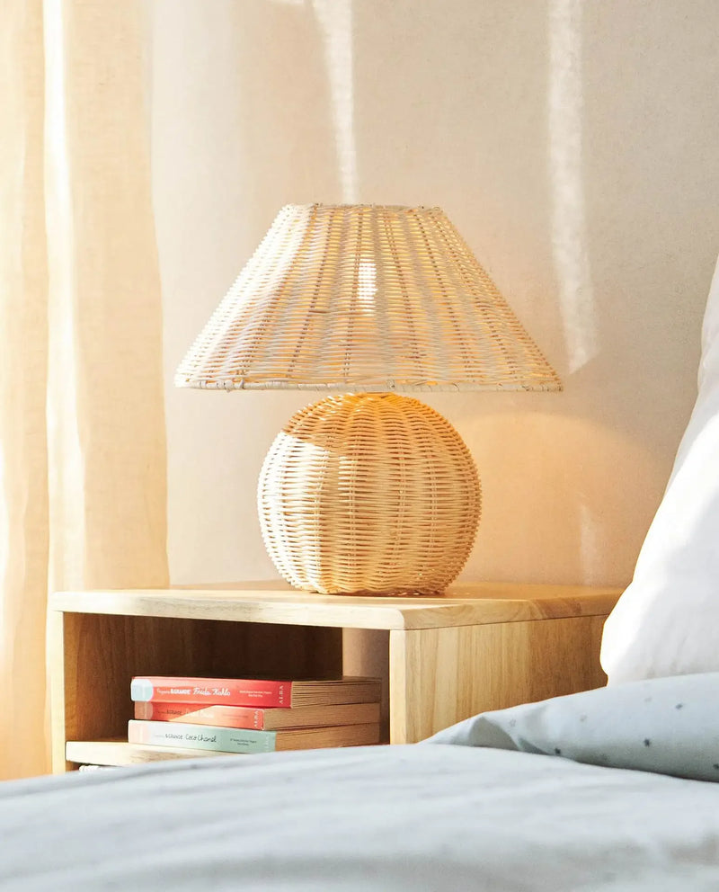 Handgemaakte Rotan Vloerlamp Wabi Sabi Japans Nordic Stijl – E27