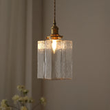 Japanse Vintage Glazen Hanglamp Brass LED Voor Slaapkamer & Eettafel