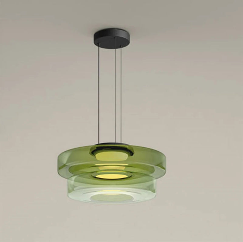 Luxe LED glazen hanglamp – verstelbare moderne kroonluchter