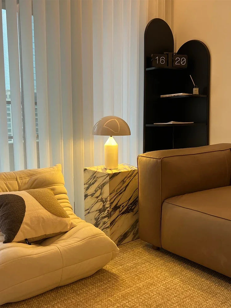 Luxe Moderne Paddestoel LED Tafellamp Nordic E14 Voor Slaapkamer & Studie