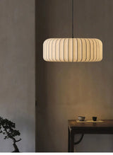Modern Japanese Wabi Sabi Zijdehanglamp