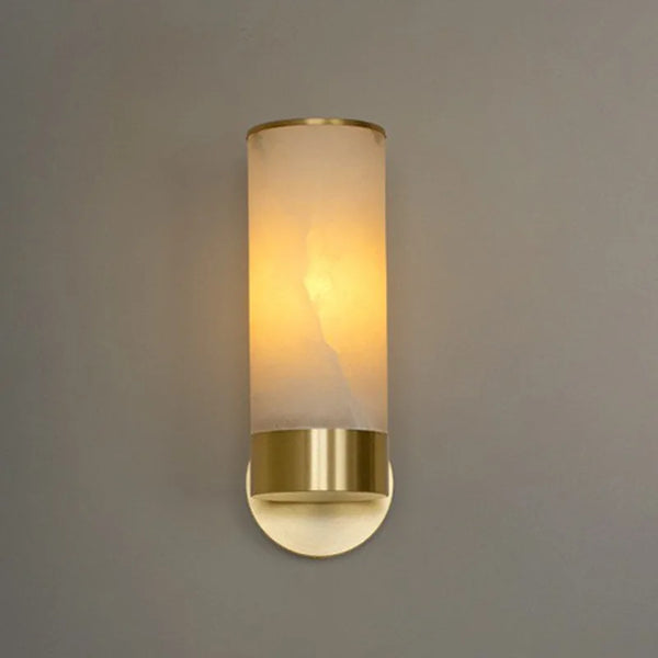 Albast Marmeren Wandlamp – Luxe Messing LED Sconce Modern