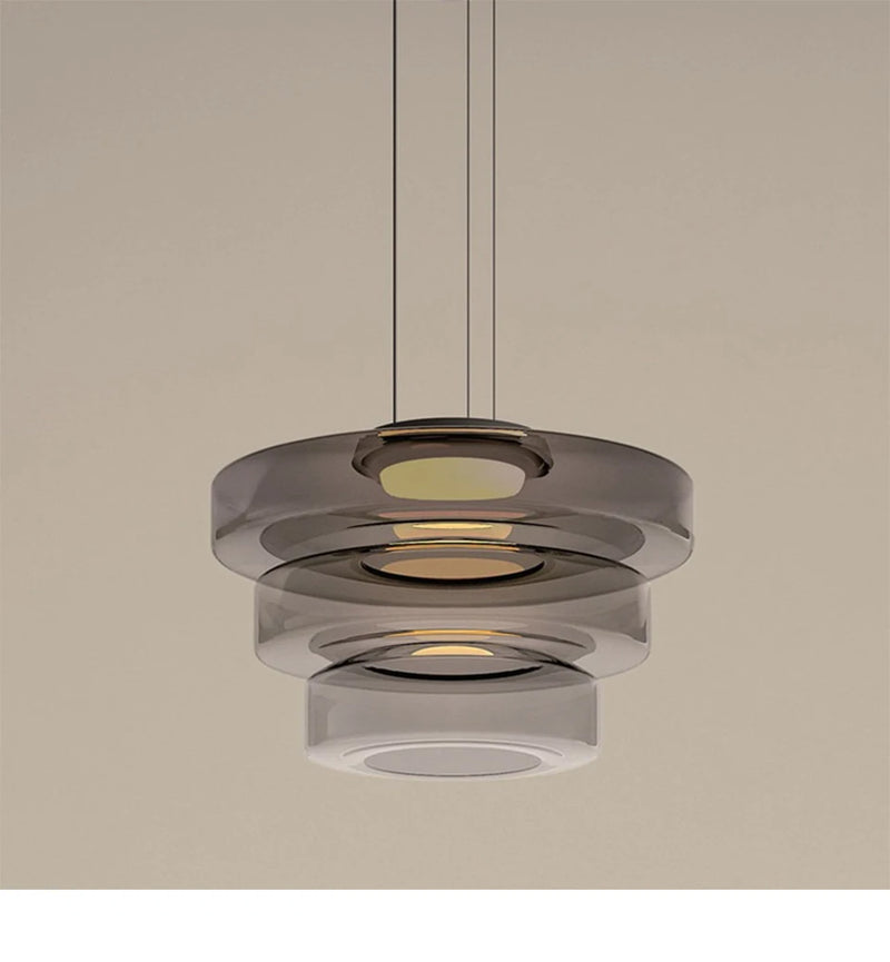 Luxe LED glazen hanglamp – verstelbare moderne kroonluchter