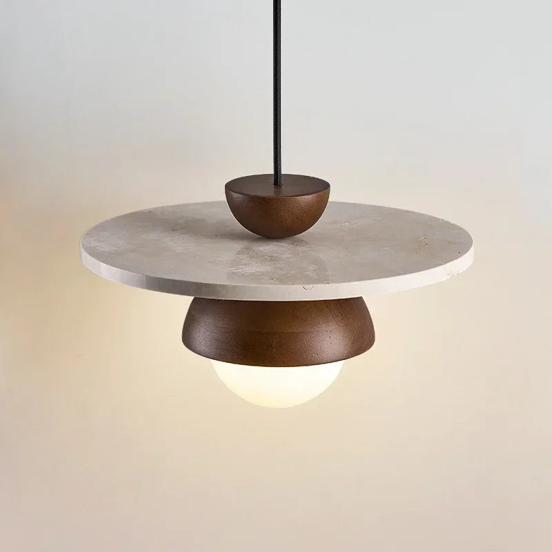 Deense Creatieve LED Hanglamp Walnoothout Voor Slaapkamer & Woonkamer