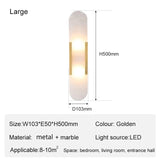Marmeren Wandlamp – Moderne LED Sconce Zwart/Goud G4 Fitting