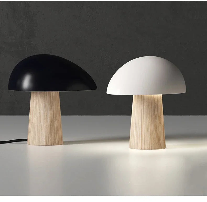 Nordic Tafellamp Klein – Glas & IJzer – LED Bedlampje Touch Switch