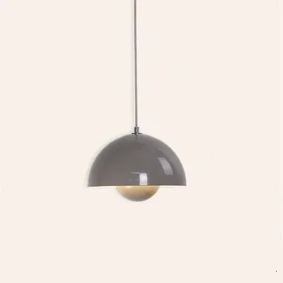 Moderne Nordic Bloemknop Hanglamp – Metaal, LED, E27, Meerdere Kleuren