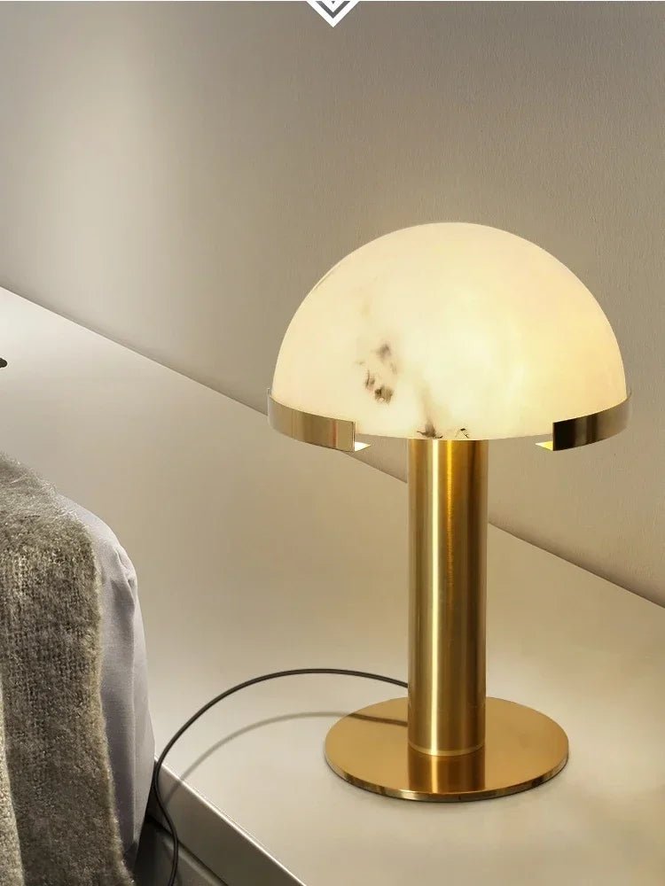 Luxe Postmoderne Spaanse Marmer Tafellamp G9 Voor Slaapkamer & Woonkamer