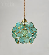 Groene Glazen Hanglamp – Vintage Moderne Plafondlamp E27